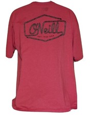Very Nice Modern Fit O’NEILL Size X-Large Tee Shirt Cotton Polyester Salmon Red