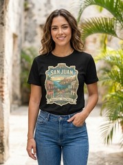 San Juan Puerto Rico Colonial Graphic T-Shirt Unisex Travel Tee