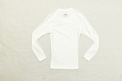 Under Armour HeatGear Compression Shirt Men S White Long Sleeve Base Layer NEW