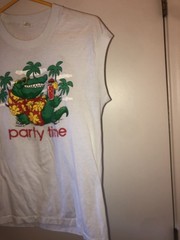 Vintage 1986 Party Time Alligator Jim Benton Graphic T-Shirt Men’s Medium 80s