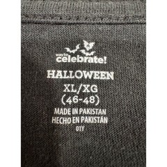 Way to Celebrate Halloween Skeleton I’ve Got Your Back Black Graphic T-Shirt XL