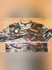 True Religion Oversized mesh t-shirt camo print crew neck collar Size Small BNWT