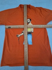 Freddie Mercury Queen T-Shirt Medium Orange Official Merch Double-Sided Men