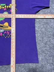 FIESTA San Antonio Texas FOTL Purple BOXY XL Single Stitch Party Shirt Margarita