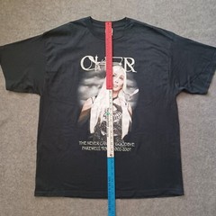 Vintage Cher T Shirt Mens XXL Black Never Say Goodbye Farewell Tour Y2K
