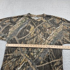Shadow Branch Shirt Mens XL Brown Camouflage Hunting Embroidered Logo Relaxed