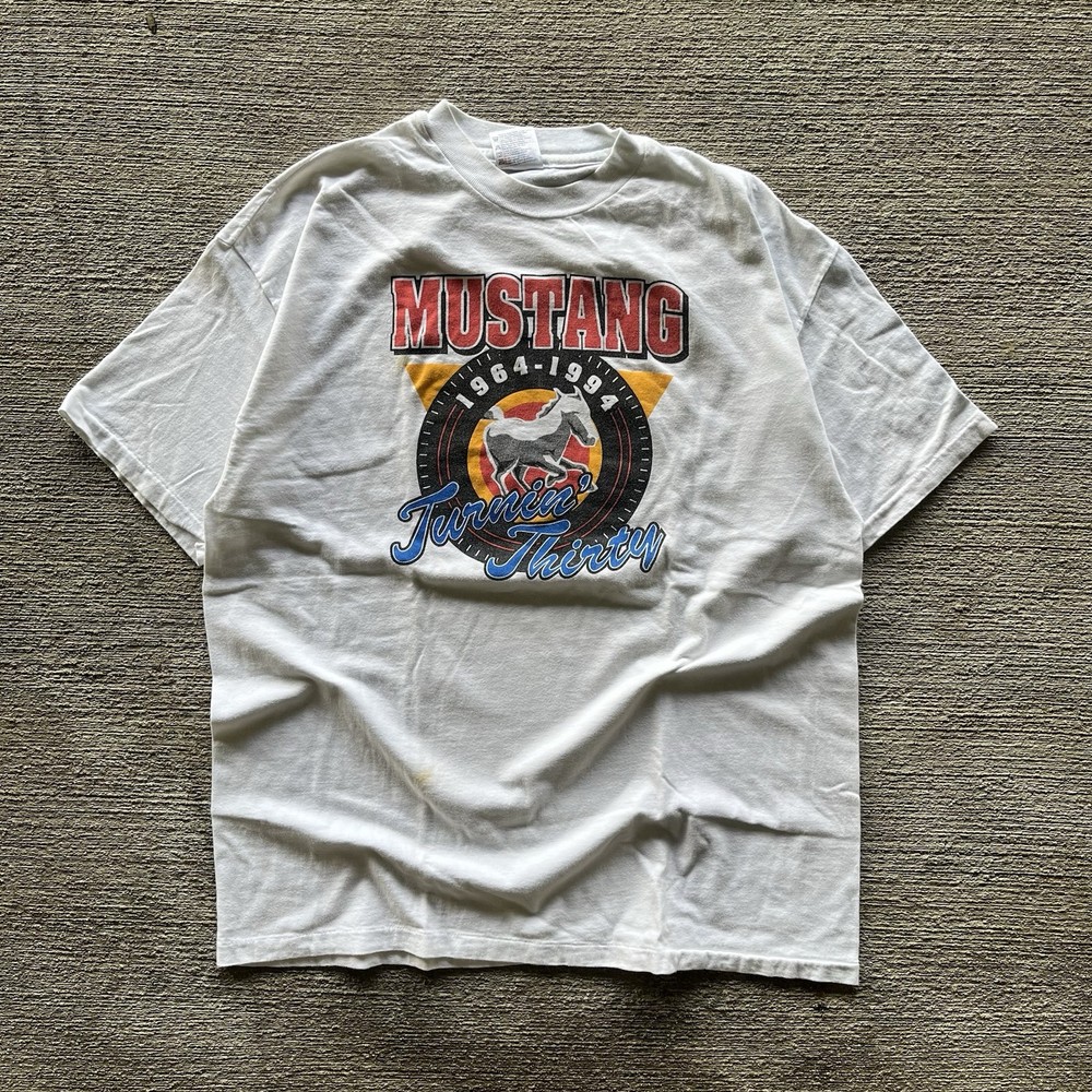 VTG 90’s Graphic Ford Mustang “Turnin’ Thirty” 1994 Anniversary T-Shirt Men’s XL
