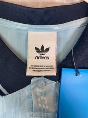Adidas Originals Oasis Jacquard Jersey Mens Medium Blue Striped Soccer Shirt NWT