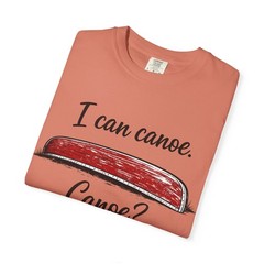 I Can Canoe Canoe? T-shirt | Red Canoe Illustration, Pun Typography