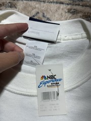 VTG 04” NBC Store FRIENDS Embroidered Logo TV Show Cast White T-Shirt Sz XL NWT