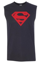 Superman Logo SLEEVELESS T-shirt – DC Comics Super Hero