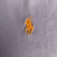Vintage 90’s Polo Ralph Lauren T Shirt Sz S Single Stitch Lt.Purple /Orange Pony