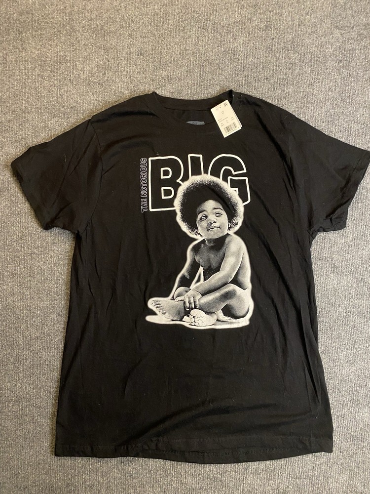 Brooklyn Mint Men’s XL Black The Notorious B.I.G. Graphic Cotton T-Shirt