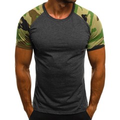 Men’s Tight Fit Muscle T-Shirt Gym Sport Short Sleeve Tee Shirts Casual Tops