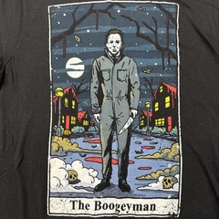 John Carpenter Medium Halloween Boogeyman T-Shirt Black Horror Graphic Tee