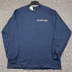 MV Sport US Coast Guard Neah Bay Cleveland Ohio Shirt Men Large Long Sleeve Navy