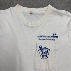 Vintage 80s Daytona Beach Spring Break T-shirt Long Sleeve Surf White Men Medium