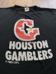 Vintage Lot Of 4 80s USFL Tshirts LA Express Houston Gamblers TB Bandits Logo 7