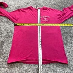 Delta Pro Weight Shirt Adult Medium Pink Charleston South Carolina Logo Cotton