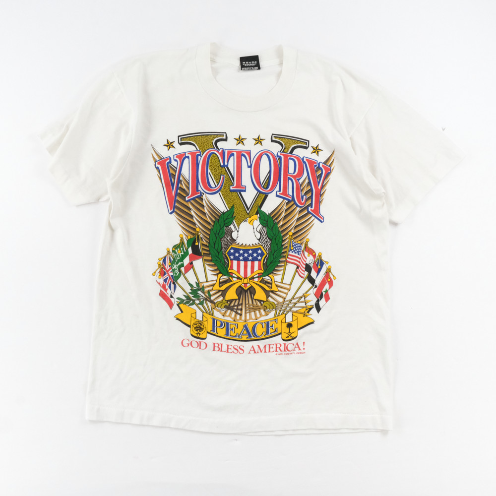 VINTAGE Operation Desert Storm 1991 Shirt Adult Large Military Eagle USA 90s VTG