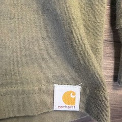 Carhartt Shirt work wear time to earn that buck hunting long sleeve Green Medium