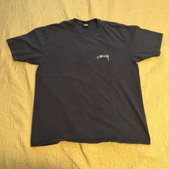 Stussy Machine Wash Cold use No Bleach Line Dry Have a Good Vibe tshirt XL Black