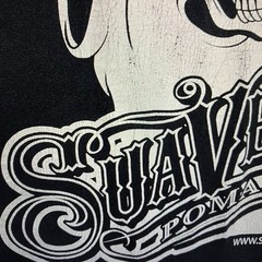 Suavecito Pomade Long Sleeve T Shirt Mens XL Skull Graphic Slick Greaser Black