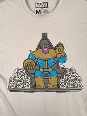 Thanos Marvel Shirt Men Medium Gray 100% Cotton Crew Neck Short Sleeve LootCrate