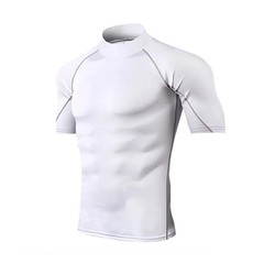 Compression T-Shirt Men’s Bodybuilding Short Sleeve Workout Gym Training Tee
