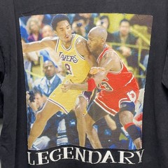Legendary Graphic T-Shirt Basketball Legends Kobe MJ Black Pro Athletic Mens XL