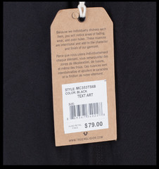$79 TRUE RELIGION Black TEXT ART Short Sleeve Designer Graphic T-shirt NWT