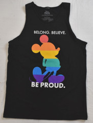 Disney Pride Collection Mens Belong. Believe. Be Proud. Tank Top Shirt New S, M