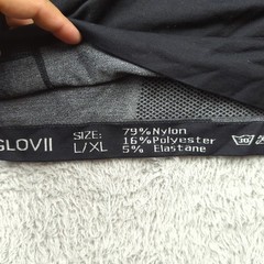Glovii Shirt Mens L/XL Gray Heather Heated Shirt NO BATTERY Cold Weather Liner