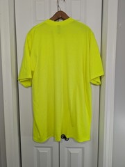 Gildan NWOT Men’s Size 2XL Neon Yellow Work Shirt Corval Group