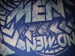 Of Mice And Men Band Logo Tour Concert Blue MEDIUM Shirt Rock Metal