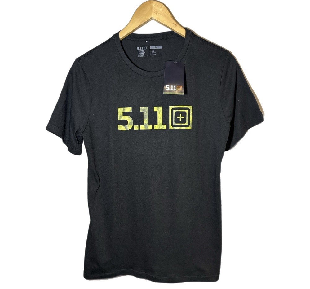 NEW 5.11 TACTICAL All Bark All Bite T-Shirt 100% Cotton 019 Black Size M