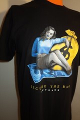 C1 OUTRANK “Secure the Bag” Urban T-SHIRT Mens size Large Black EUC