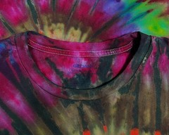 Handmade Ice Tie Dye T-Shirt XL Mens Womens Soft Cotton Double Layered Spiral