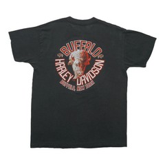 1989 Harley Davidson Last Biker On Earth 3D Emblem Vintage T-Shirt Reprint