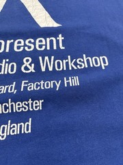 Represent Blue Logo Graphic T Shirt Design Studio Workshop Portugal Oversized M