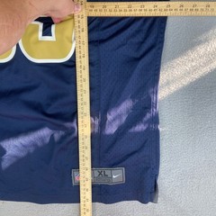 Nike NFL Mens XL Los Angeles Rams Steven Jackson 39 Jersey Navy Gold On Field