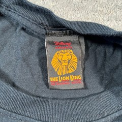 Vnitage Disney The Lion King Shirt Mens Large Black Graphic Broadway Musical Tee