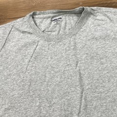 Lands’ End T-Shirt Mens XL Minimalist 100% Cotton Tailored Fit Gray Casual Tee