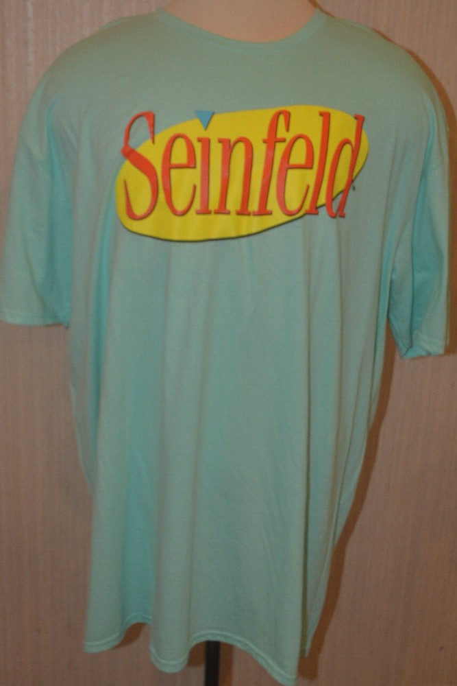 Men’s Light Celadon Green Seinfeld Short Sleeve T-Shirt Top Sizes S, 3XL