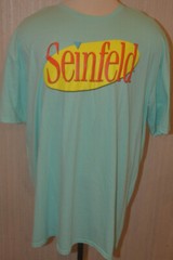 Men’s Light Celadon Green Seinfeld Short Sleeve T-Shirt Top Sizes S, 3XL
