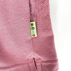 Bozo Ringer Shirt Mens Size 36 Italy Small Pink Contrast Trim Short Sleeve