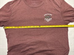 Size LARGE Men’s Volcom Stone T-Shirt “True to This” Heather Maroon