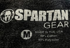 Spartan Gear STFU T Shirt / Men’s (M) Black Cotton MADE IN USA Patriotic