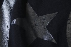 Men’s Hell star Classic Big Logo Water Printed Short sleeved T-shirt 2 Black