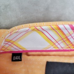 Maceoo Mens 4XL Orange Geometric Short Sleeve Shirt Casual Italian Cottton